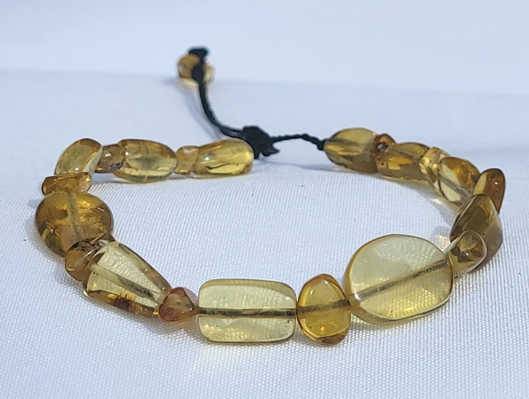 Br3 Bracelet Ambre Véritable Translucide du Chiapas - Bijou Mexicain Femme - Vue principale | Artisanat Mexique