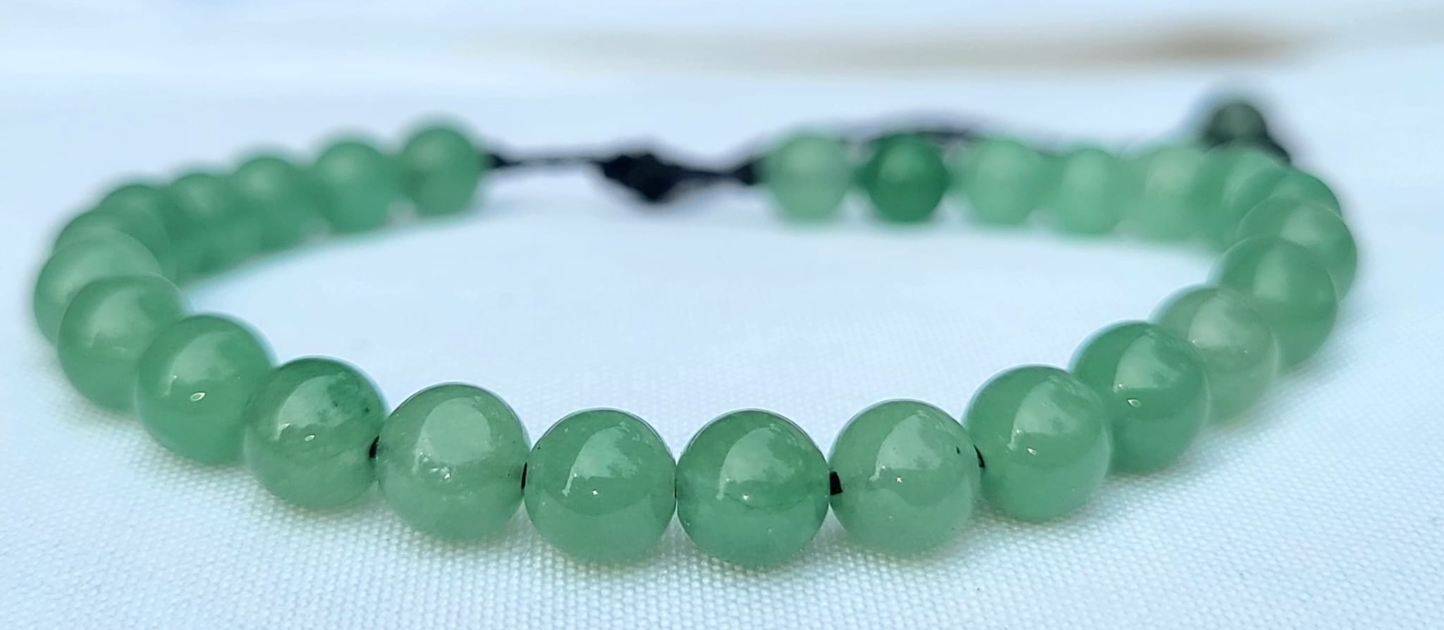 Bracelet Aventurine Verte - Pierre Naturelle Fait Main Mexique Femme
