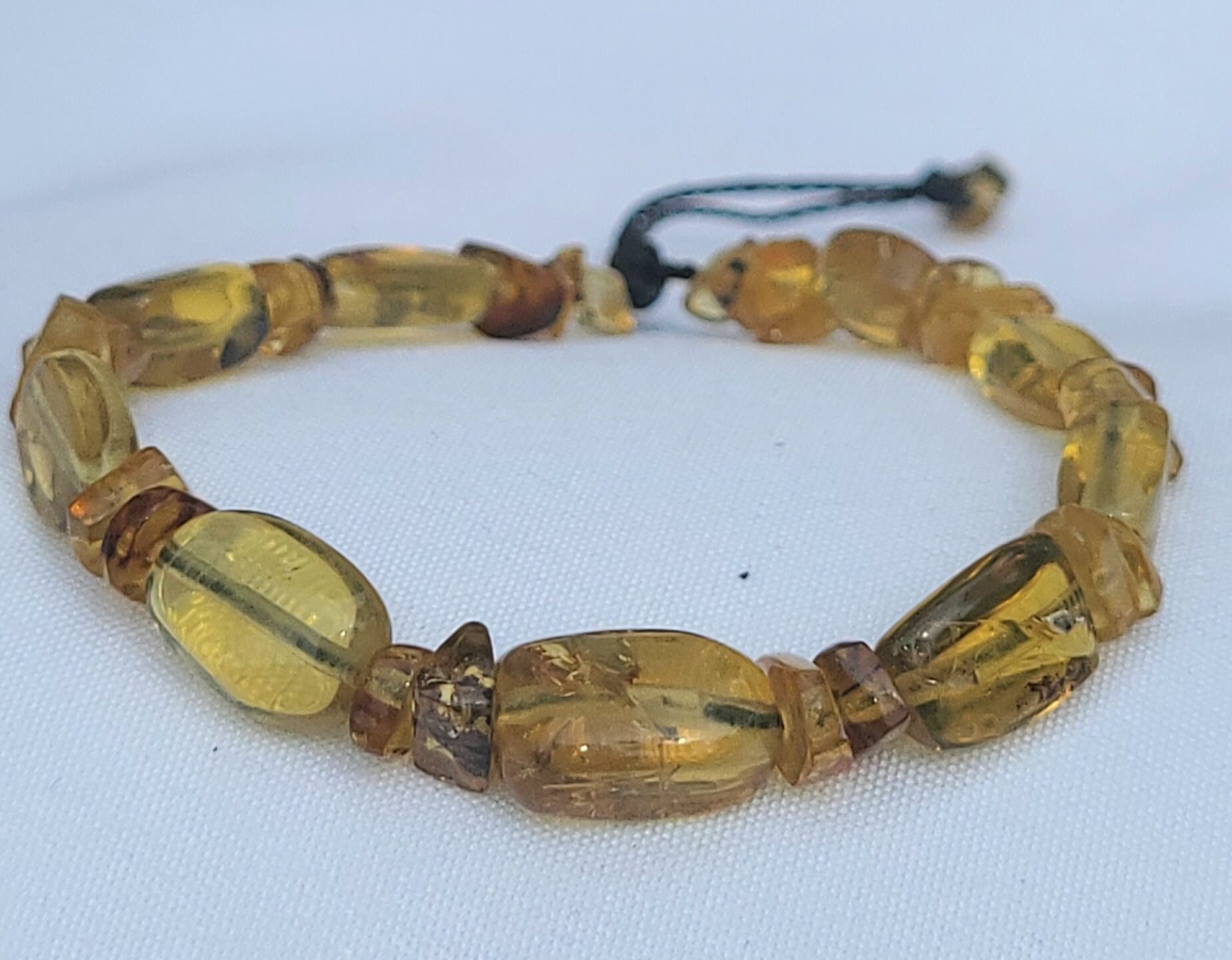 Br7 Bracelet Ambre Doré Inclusions Naturelles du Chiapas - Bijou Mexicain Femme - Vue principale | Artisanat Mexique