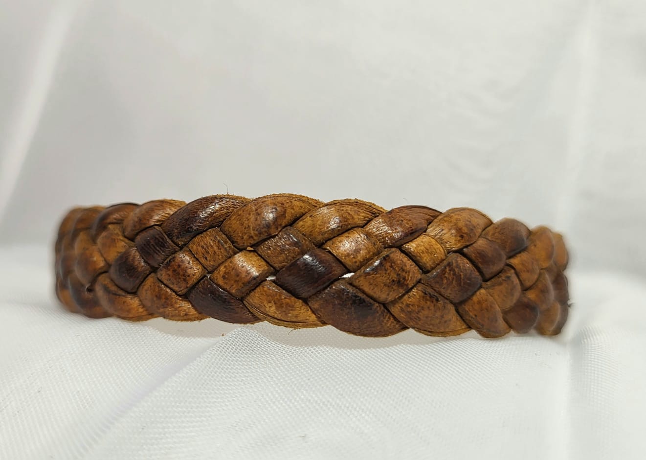 Bracelet Cuir Tressé Natte Artisan Mexicain