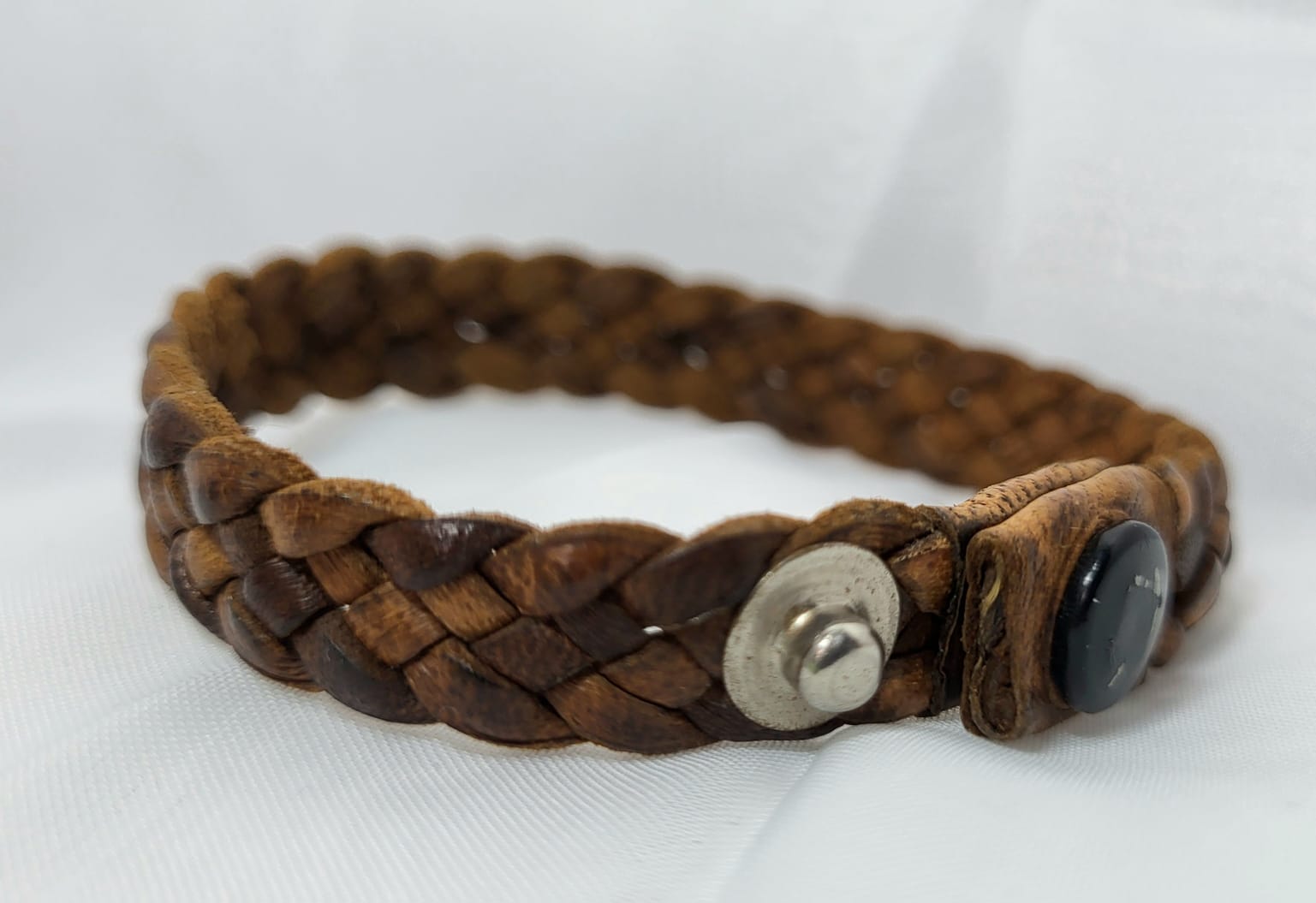 Bracelet Cuir Tressé Natte Artisan Mexicain