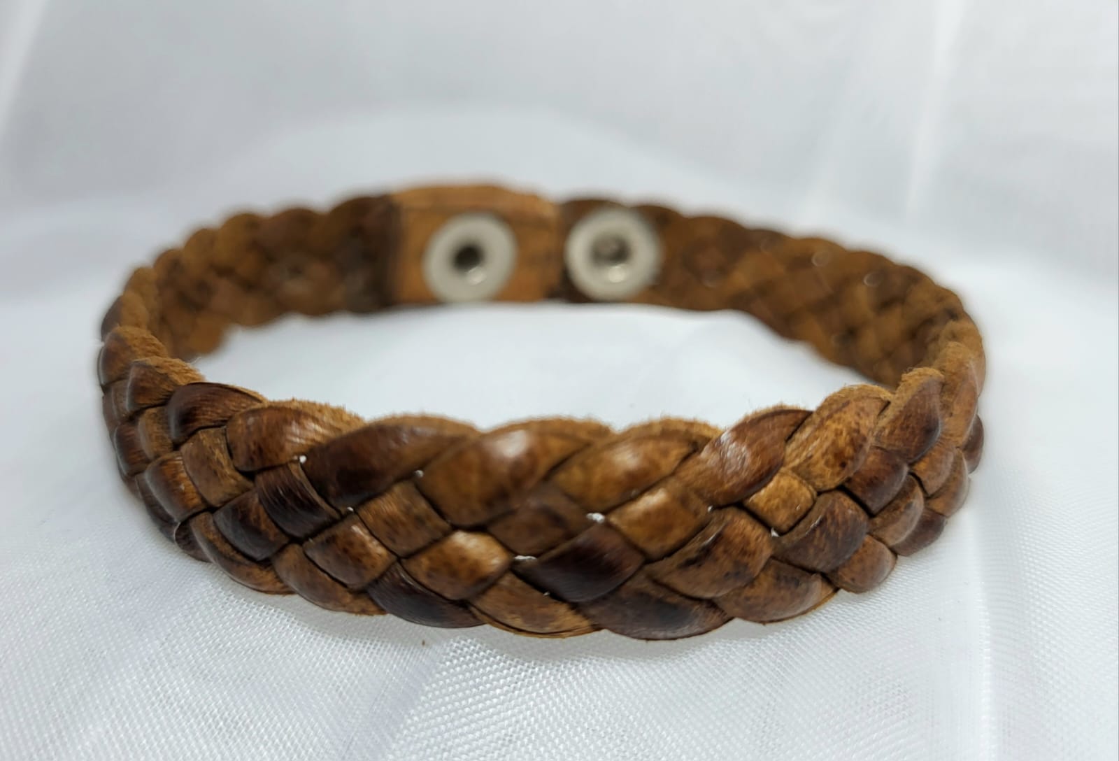 Bracelet Cuir Tressé Natte Artisan Mexicain