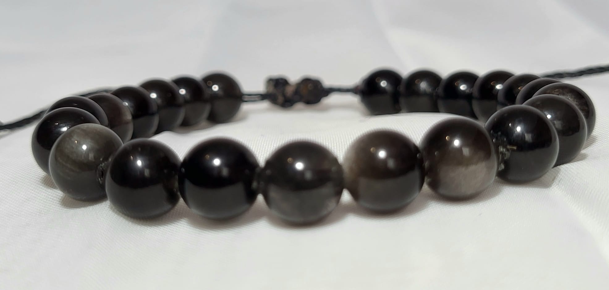 Bracelet Obsidienne Dorée Volcanique Mexique