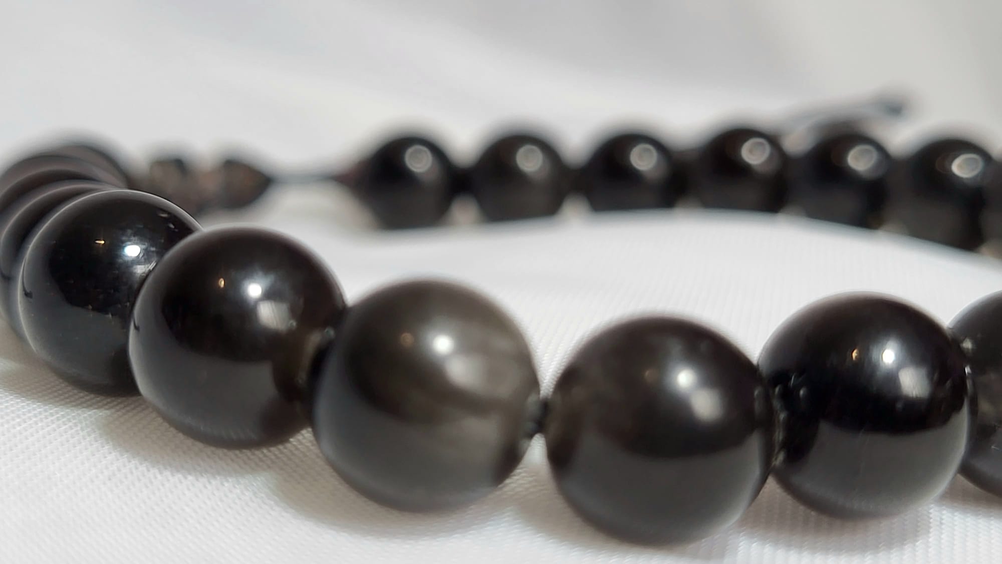 Bracelet Obsidienne Dorée Volcanique Mexique