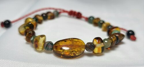 Bracelet Enfant Ambre Pur Chiapas Dentition Fait Main