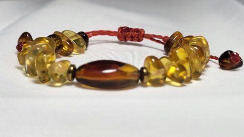 Bracelet Enfant Ambre Pur Doux Comme Miel Fait Main