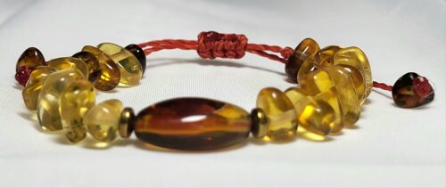 Bracelet Enfant Ambre Pur Doux Comme Miel Fait Main