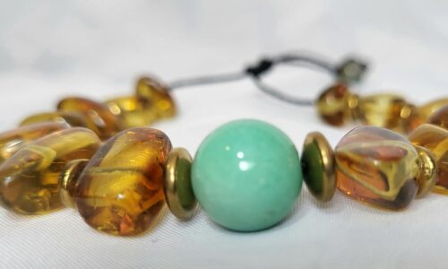 Bracelet Ambre Chiapas Amazonite Turquoise