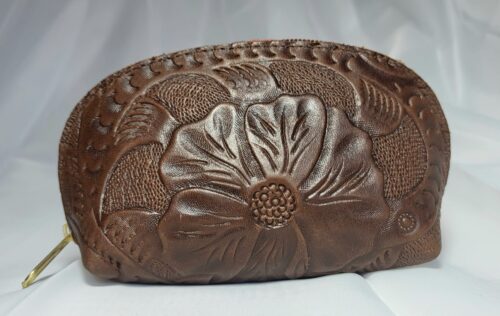 Porte-Monnaie Cuir foncé Artisanat Mexicain