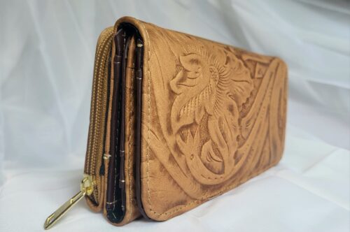 Portefeuille Naturel Clair Artisanat Mexicain