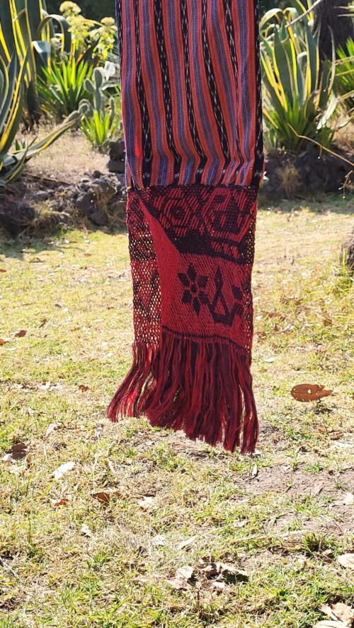 Châle Foulard Coton Orange et bleu Shakiras