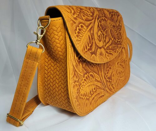 Sac Cuir Moutarde Artisanat Mexicain