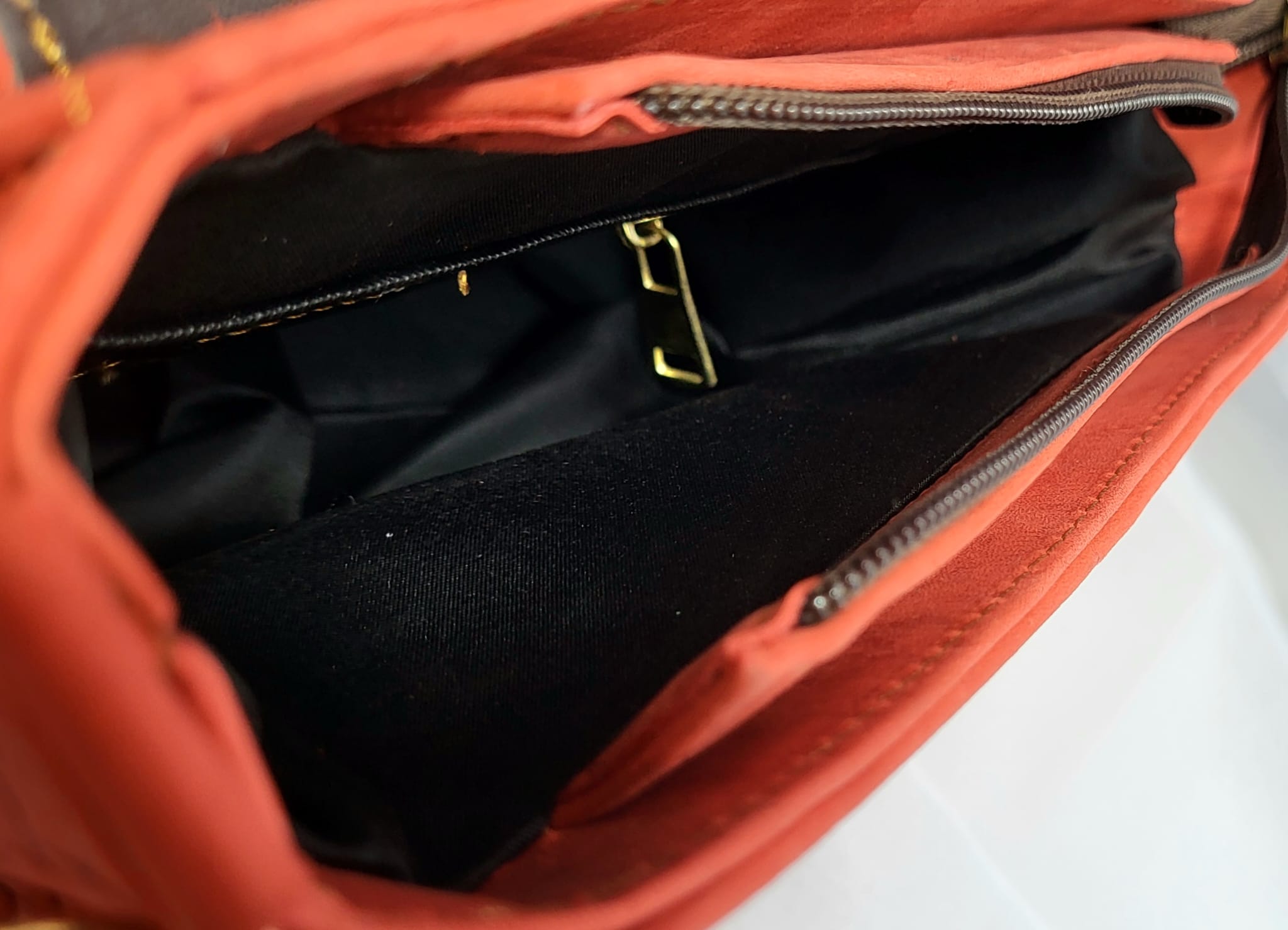 Sac Cuir Rouge Artisanat Mexicain Bandoulière