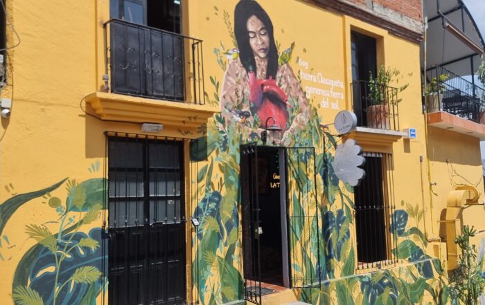 Couleurs jaune et orange du Mexique — façades, ambre du Chiapas, artisanat