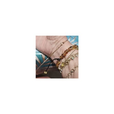 Bracelet ambre dore de Michelle